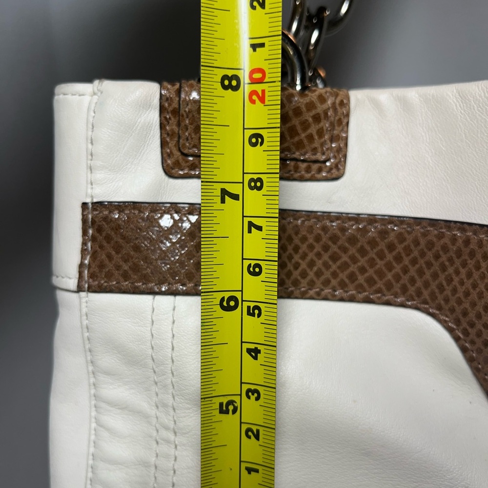 Coach Penelope White Leather Satchel F16531 - Picture 12 of 14